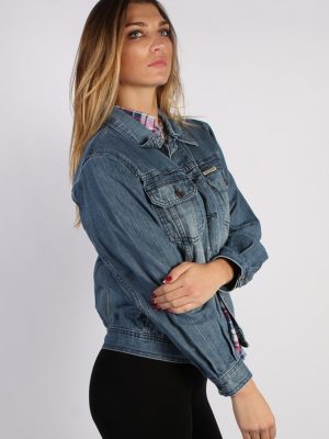 Vintage Rica Lewis Unisex Denim Jacket L Navy -DJ1314-53874
