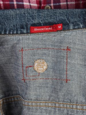 Vintage Elienne Ozeki Unisex Denim Jacket M/L Navy -DJ1316-53881