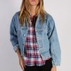 Vintage Mustang Unisex Denim Jacket L Blue -DJ1338-0
