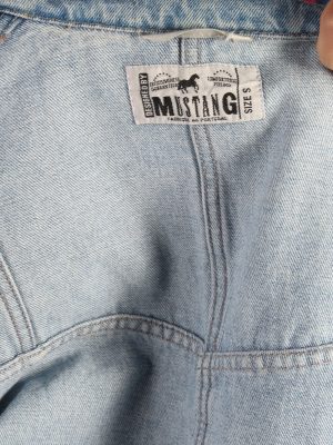 Vintage Mustang Unisex Denim Jacket L Blue -DJ1338-53969