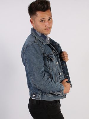 Vintage United Color of Benetton Unisex Denim Jacket S Blue -DJ1341-54247