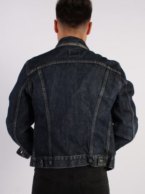 Vintage Gas Unisex Denim Jacket M Navy -DJ1347-54271