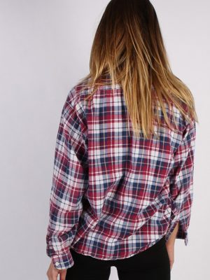 Vintage Unisex Checked Flannel Shirt - M , L Multi - SH2903-52904