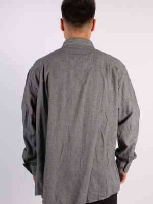 Vintage Mise AU Green Mens Herringbone Shirt - XL Grey - SH2908-54546