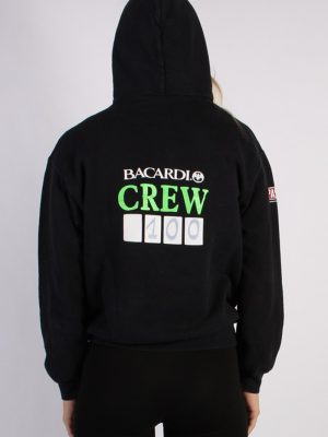 Vintage Fruit of the Loam Laundry Crew Unisex Hoodie L Black -SW1673-53492