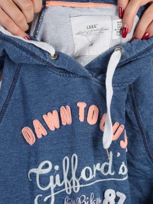 Vintage H&M Biker 87 Unisex Hoodie M Navy -SW1675-53501