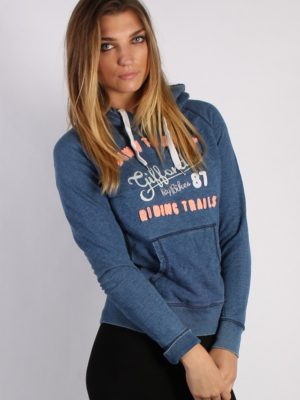 Vintage H&M Biker 87 Unisex Hoodie M Navy -SW1675-53500