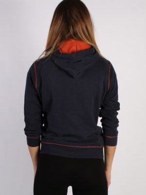 Vintage Here + There Red Field Unisex Hoodie M Navy -SW1683-53531