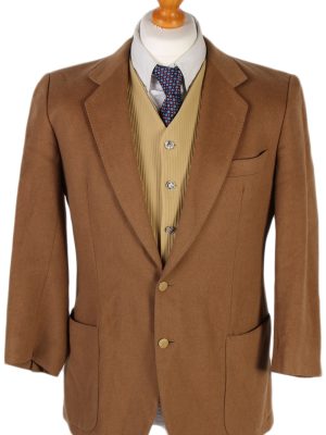 Vintage Burberry's Adria Camel Blazer Jacket - M Mocha - BR761-0