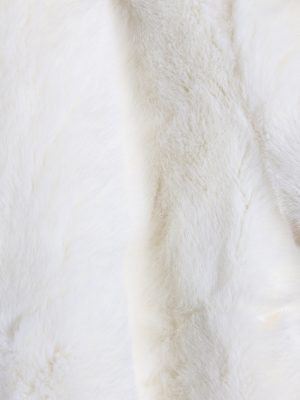 Vintage Other Brands Fake Fur Coat Bust: 40 White -C659-57045