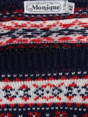 Vintage Monque Pattern Design Jumper M Multi -IL1063-56797