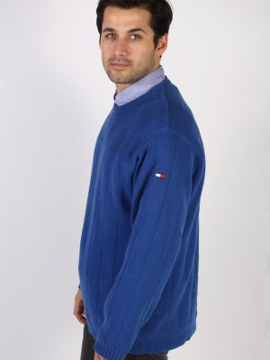 Vintage Tommy Hilfiger Crew Neck Jumper L Blue -IL1157-70978