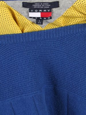 Vintage Tommy Hilfiger Crew Neck Jumper L Blue -IL1157-70980
