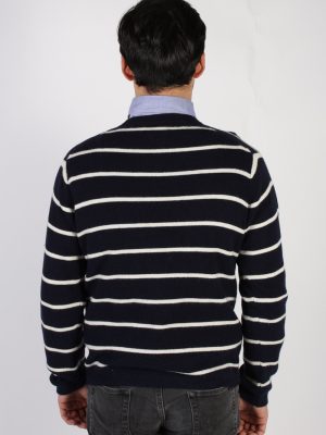 Vintage Tommy Hilfiger V Neck Jumper S Navy -IL1159-70989