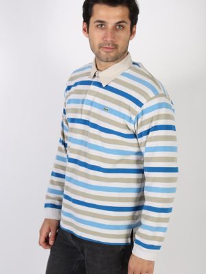 Vintage Lacoste Polo Neck Sweater L Multi -IL1186-71108