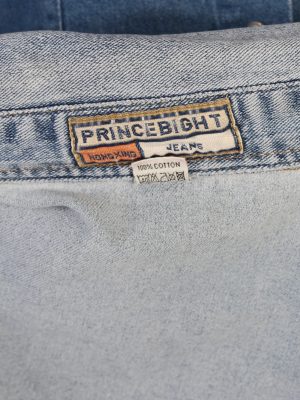 Vintage Princebright Long Sleeve Denim Blouse - Bust:40 Blue - SH3068-70331