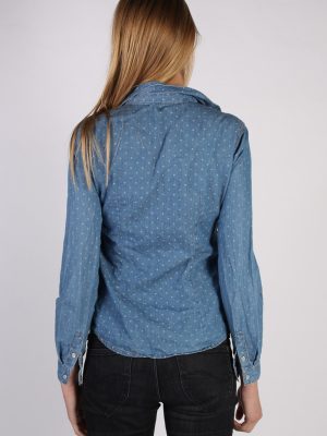 Vintage Yessica Stars Denim Blouse - Bust:36 Navy - SH3088-70430