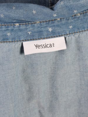 Vintage Yessica Stars Denim Blouse - Bust:36 Navy - SH3088-70431