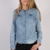 Vintage Kiomi Long Sleeve Denim Blouse - Bust:37 Blue - SH3110-0