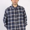 Vintage Coft & Barrow Polar Flannel Shirt - M Blue - SH3146-0