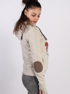 Vintage Clockhouse Womens Print Hoodie M Grey -SW1713-57231