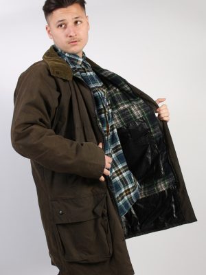 Vintage Frasers Waxed Coat CHEST 50 Brown -C1099-73848