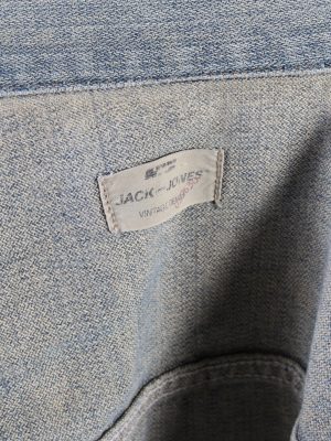 Vintage Jack & Jones Trucker Denim Jacket XXL Navy -DJ1415-72779