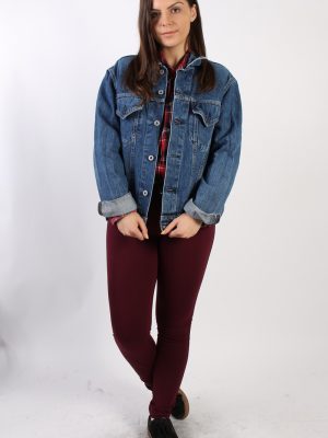 Vintage Meltin'Pot Trucker Denim Jacket M Navy -DJ1418-72791