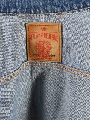 Vintage Meltin'Pot Trucker Denim Jacket M Navy -DJ1418-72794