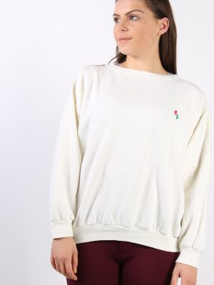 Vintage Other Brands Round Neck Sweatshirt XL Cream -SW1720-0