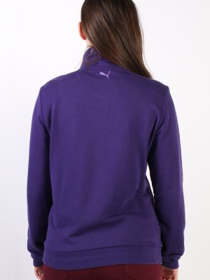 Vintage Puma Zip Logo Sweatshirt L Purple -SW1734-72893