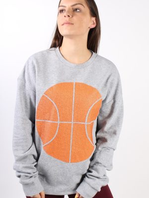Vintage Nothing But Net Basketball Lover Sweatshirt M Grey -SW1752-0