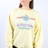 Vintage Country Wear Round Neck Sweatshirt L Yellow -SW1756-0