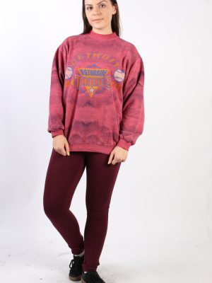 Vintage Other Brands Detroit Baseball Sweatshirt XL Pink -SW1757-0