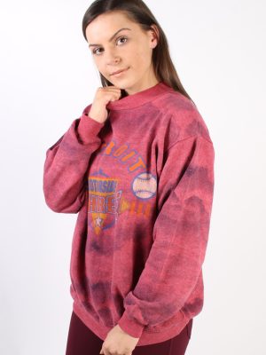 Vintage Other Brands Detroit Baseball Sweatshirt XL Pink -SW1757-73007