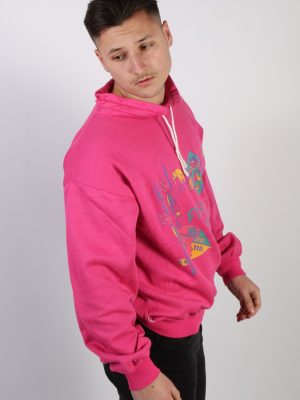 Vintage African Safari Sport Sweatshirt M Pink -SW1773-74203