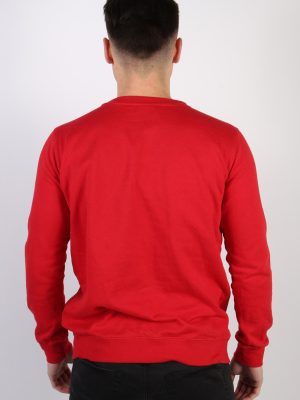 Vintage Chapter Young Print Sweatshirt M Red -SW1776-74219