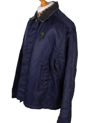 Vintage GStar Raw Zordo Cord Neck Jacket Coat Chest 53 Navy -C1239-78564