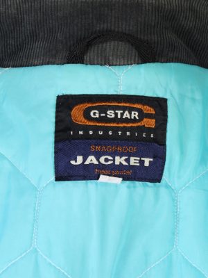 Vintage GStar Raw Zordo Cord Neck Jacket Coat Chest 53 Navy -C1239-78567