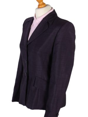 Vintage Escada Smart Jacket Coat Bust 36 Purple HT2146-78999
