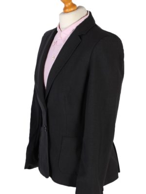 Vintage Escada Smart Jacket Coat Bust 36 Black HT2149-79014