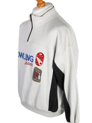 Vintage New Fast Bowling Pullover -SWeater M White -SW1783-80040