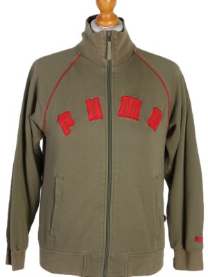 Vintage Puma Side Pocket -SWeater S Khaki -SW1808-0