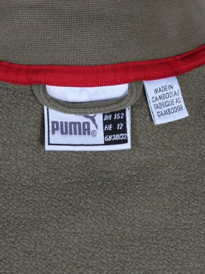 Vintage Puma Side Pocket -SWeater S Khaki -SW1808-80134