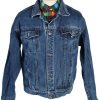 Vintage Equinox Trucker Denim Jacket L Navy -DJ1421-0