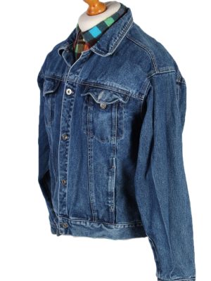 Vintage Equinox Trucker Denim Jacket L Navy -DJ1421-81074