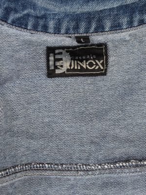 Vintage Equinox Trucker Denim Jacket L Navy -DJ1421-81076