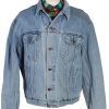 Vintage Stone Washed Trucker Denim Jacket XL Blue -DJ1427-0