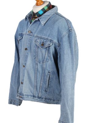 Vintage Stone Washed Trucker Denim Jacket XL Blue -DJ1427-81103