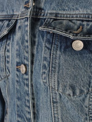 Vintage Jake's Faded Trucker Denim Jacket M Navy -DJ1437-81155